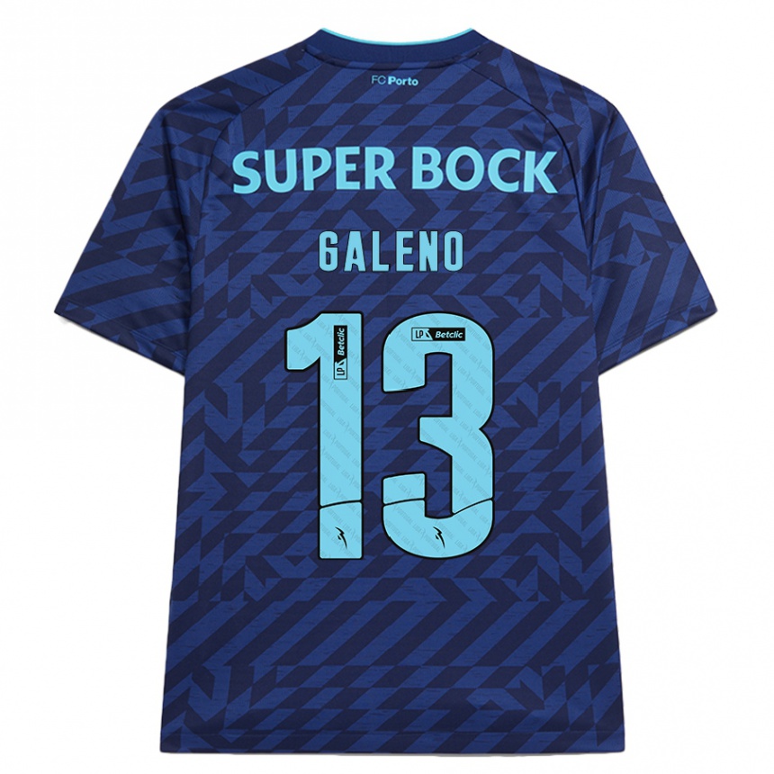 Mulher Camisola Futebol Galeno #13 Azul-Marinho Terceiro 2024/25